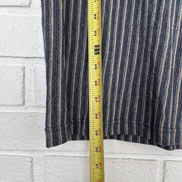 Vintage Jos J Oliver Polo Shirt 1/4 Zip Mens XL Vertical Stripe - Picture 5 of 6